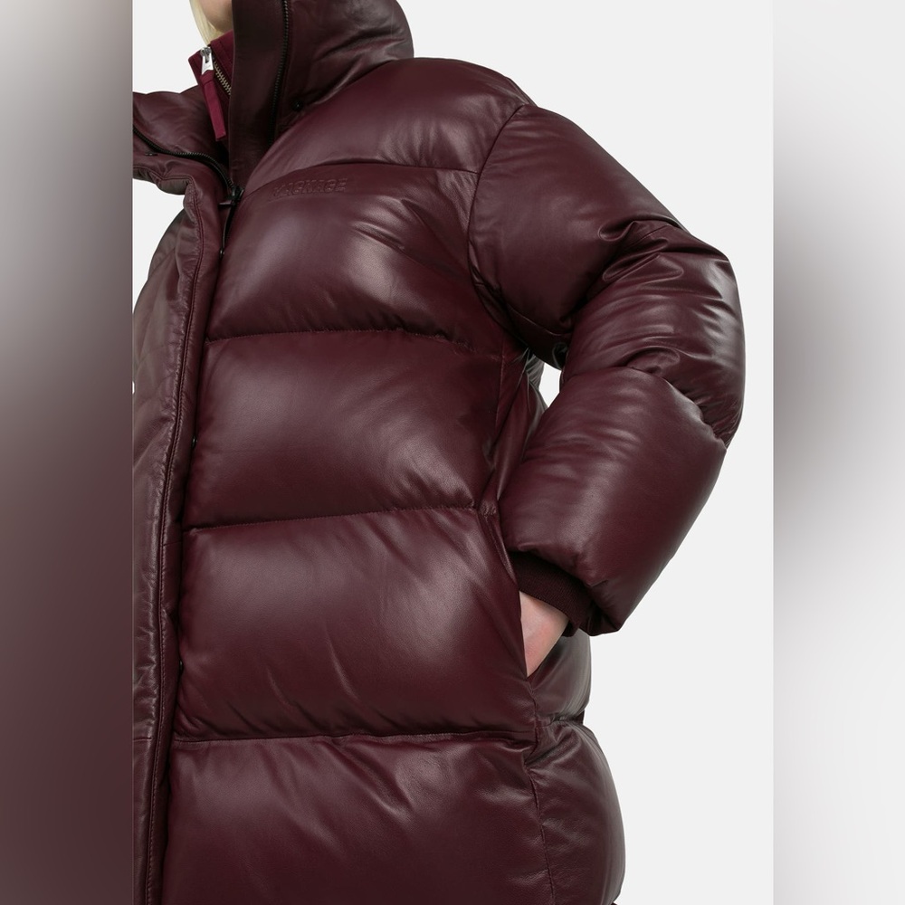 🔥🔥🔥 MACKAGE Quilted Leather coat 'Saya' burgundy - Picture 5 of 14